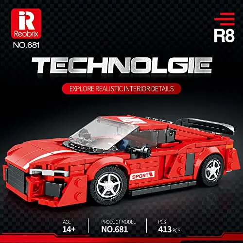 Reobrix R8 Supercar • Set 681 • SetDB • Merlins Bricks