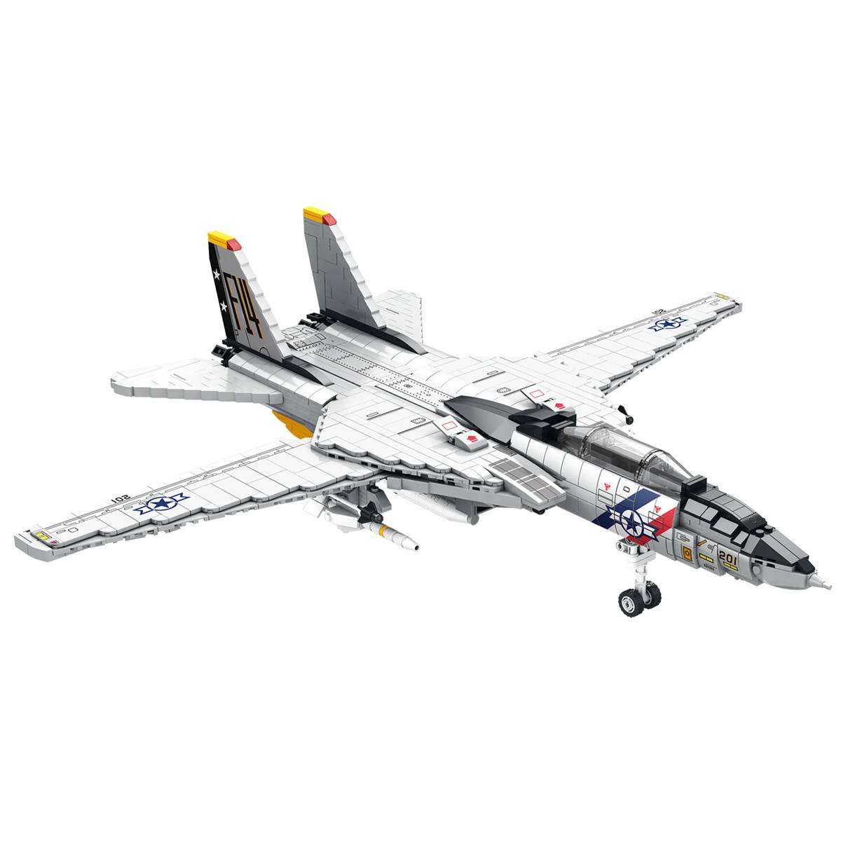 Reobrix F-14 Tomcat • Set 88018 • SetDB • Merlins Bricks