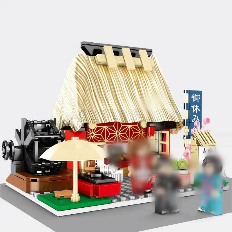 Vue de rue à la japonaise - Maison de thé (SEM-601071) — Prix et comparaison | Brick Broker
