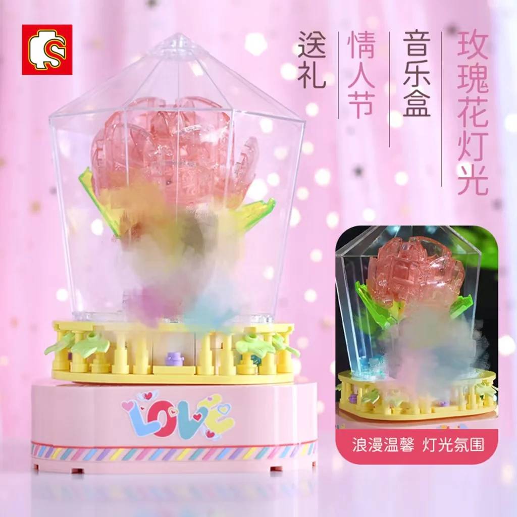 Rose Rotating Music Box with Lights (SEM-601154) — Prix et comparaison | Brick Broker