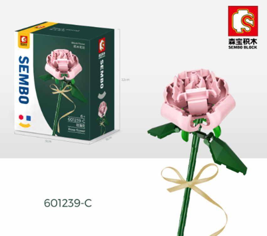 Fleur rose - Rose (SEM-601239-C) — Prix et comparaison | Brick Broker