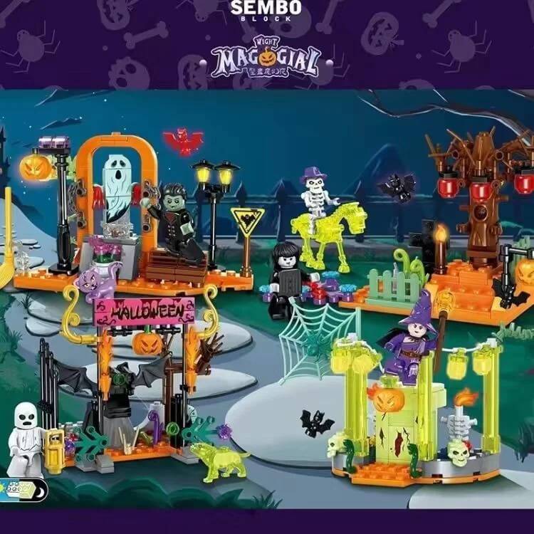 Nuit magique mystérieuse - Fantômes et sorcières (4 sets) (SEM-605013) — Prix et comparaison | Brick Broker