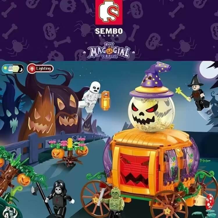 Tricky Magic Night - Chariot de citrouille 4 sets (SEM-605017) — Prix et comparaison | Brick Broker