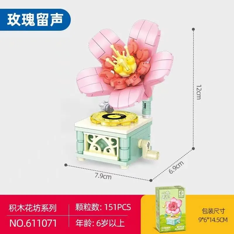 Sembo Flowers of Succulents and appliances • Set 611068