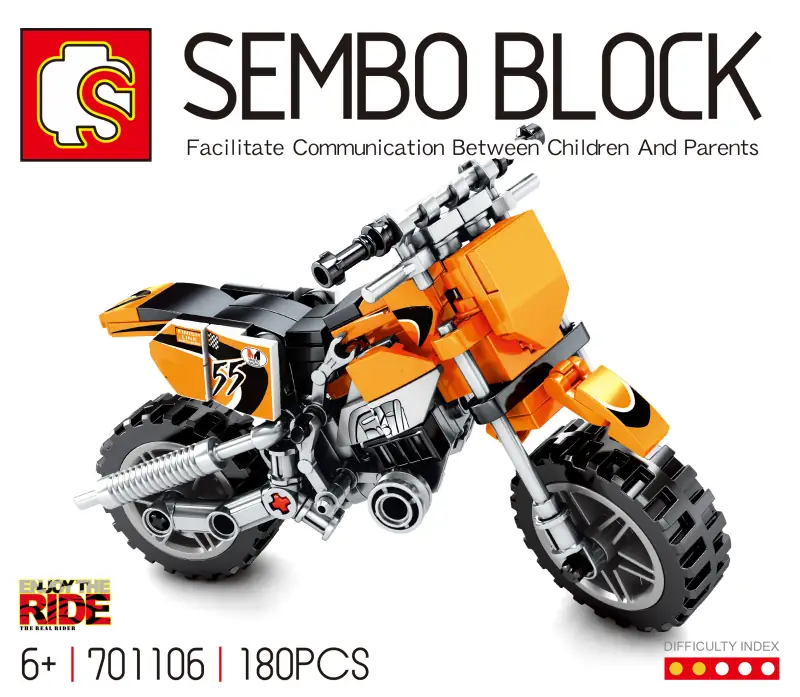 Sembo Super Motorcycle orange • Set 701106 • SetDB