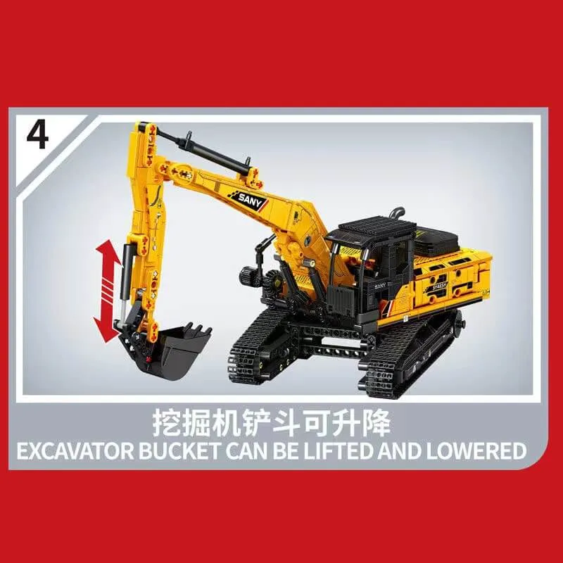 Sembo SANY excavator • Set 712017 • SetDB • Merlins Bricks