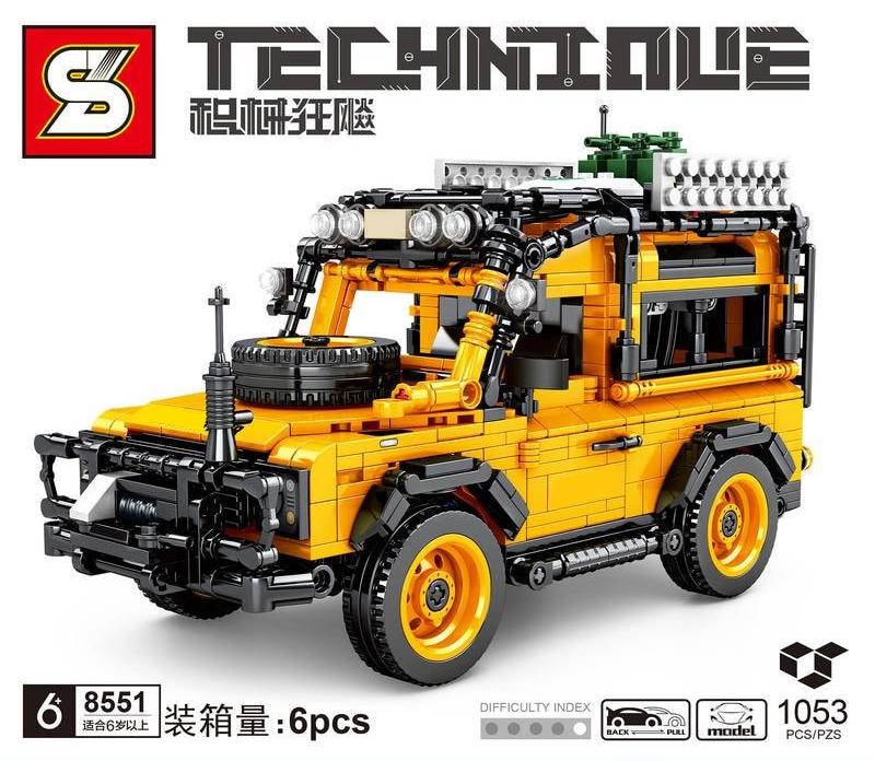 Véhicule tout-terrain jaune à friction (SEM-8551) — Prix et comparaison | Brick Broker