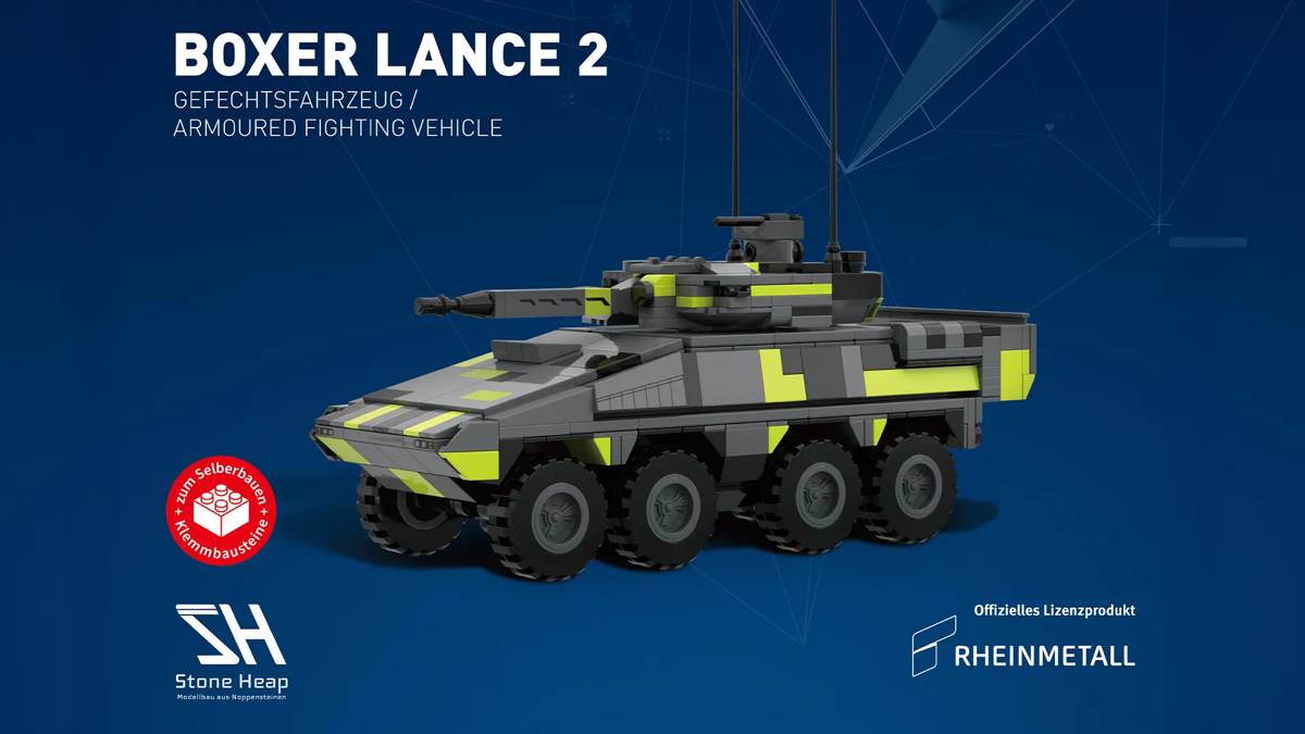 Boxer Building Bricks Stone Heap Rheinmetall Boxer Lance 2 • Set SH-6002 • SetDB