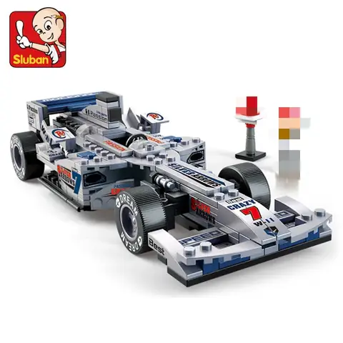 Sluban The Blue Racing Car • Set M38-B0353 • SetDB