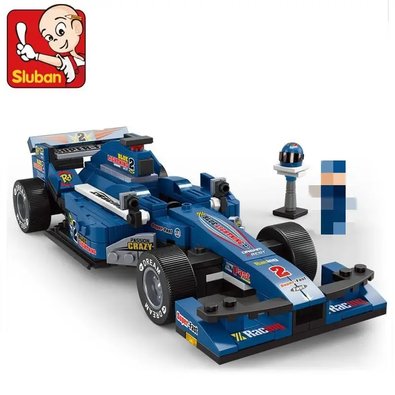 Sluban The Blue Racing Car • Set M38-B0353 • SetDB