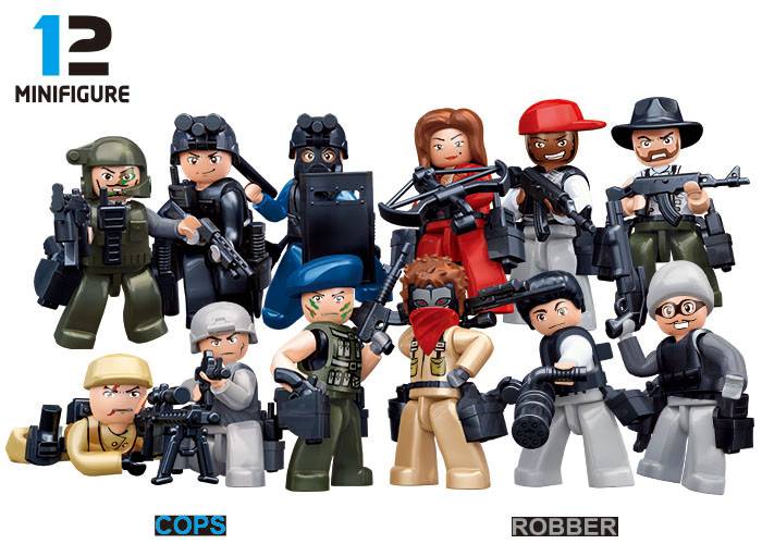 Cops & Robbers 48 sachets poly (SLB-M38-B0583) — Prix et comparaison | Brick Broker