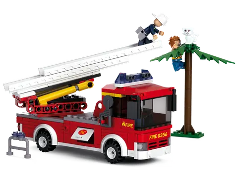 Sluban Elicottero Piccolo Antincendio - Set Di Costruzioni Con 77 Pezzi, Compatibile Con Altri Mattoncini, Multicolore - 2