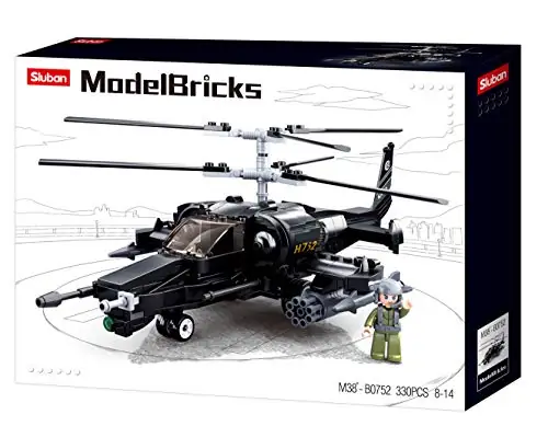 Sluban Modelbricks ah 1z Elicottero d'attacco, Multicolore, M38 B0838 Sluban Modelbricks ah 1z Elicottero d'attacco, Multicolore, M38 B0838