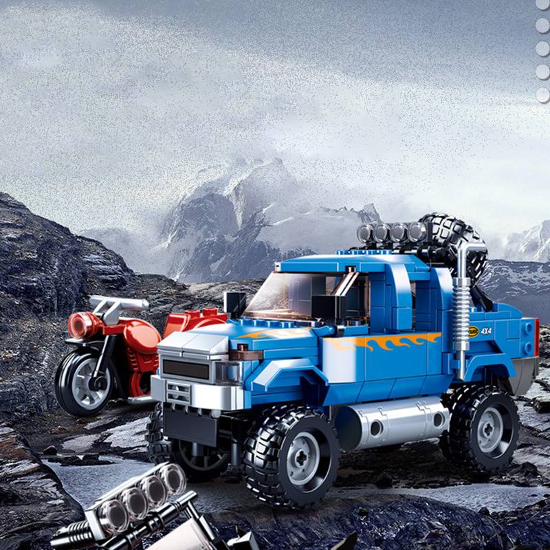 Camionnette Pick-Up bleu ModelBricks Car Slub (SLB-M38-B0813) — Prix et comparaison | Brick Broker