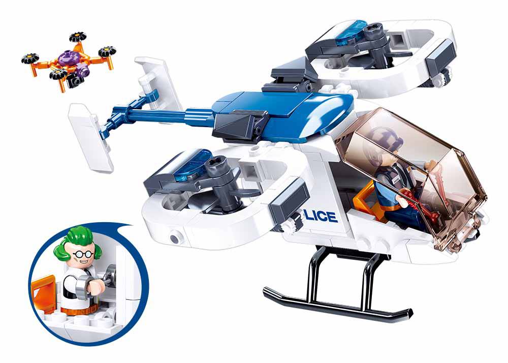 Hélicoptère de Police (SLB-M38-B0823) — Prix et comparaison | Brick Broker