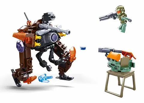 Sluban Atomic Storm – Outpost, Compatible Briques, Livre D’instructions Couleurs, Dès 6 Ans