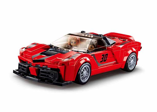 Voiture de sport italienne rouge (SLB-M38-B0955) — Prix et comparaison | Brick Broker