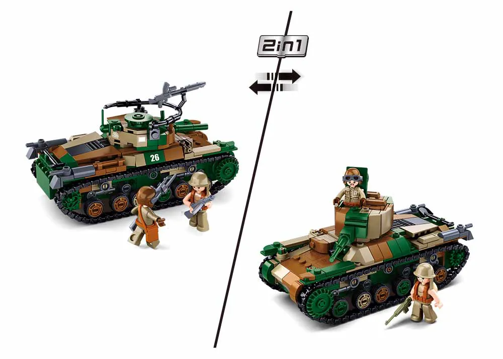 【スライ】VARIOUS TANK SET Sluban Type 97 Medium Tank • Set M38-B1107 • SetDB