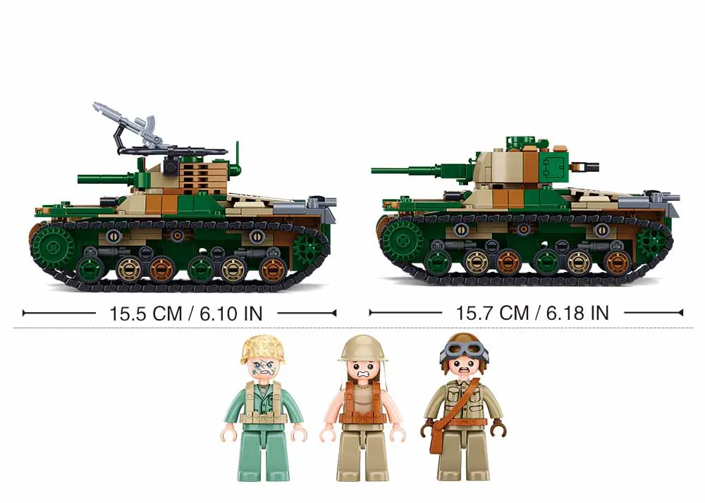 【スライ】VARIOUS TANK SET Sluban Type 97 Medium Tank • Set M38-B1107 • SetDB