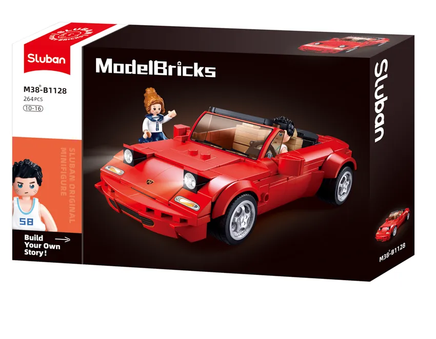 Sluban MX5 Sports Car • Set M38-B1128 • SetDB