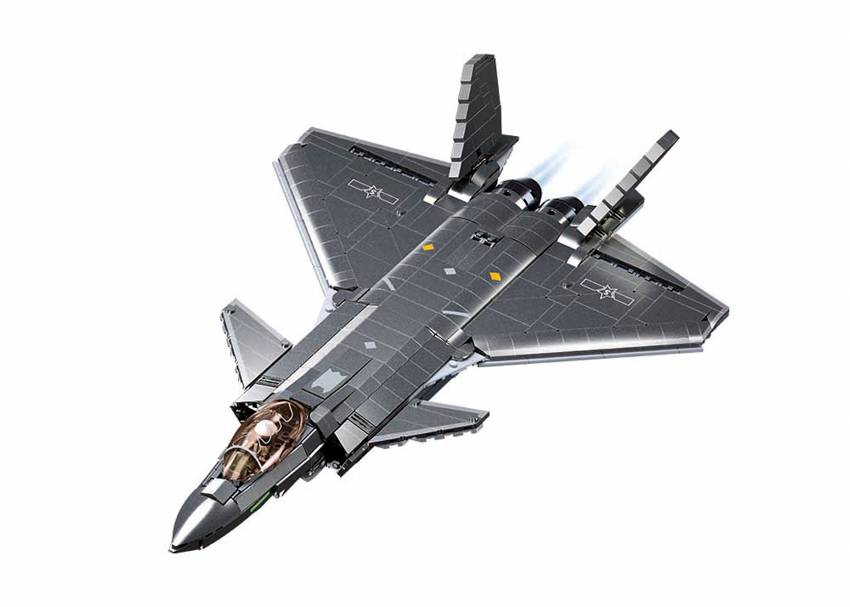 Avion furtif J-20SS version revêtement métallique (SLB-M38-B1187) — Prix et comparaison | Brick Broker