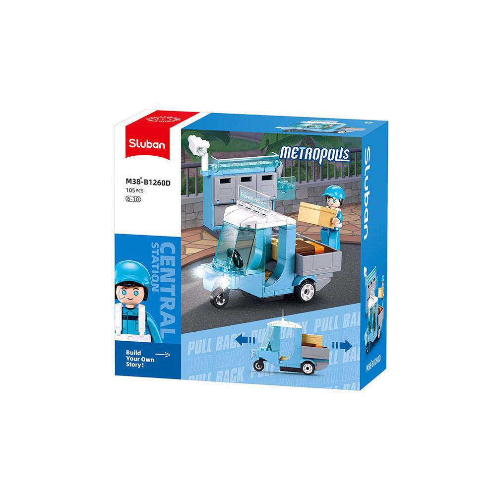 Sluban Metropolis mail truck • Set M38-B1260D • SetDB