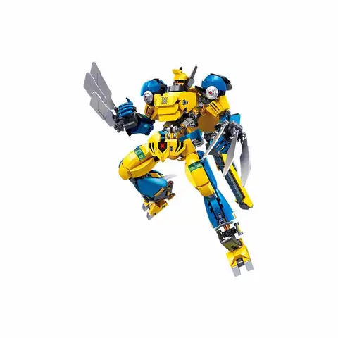 Sluban P.R. Mecha Robot De Combat – Kit 511 Pièces, Rouge Et Or, 8-14 Ans