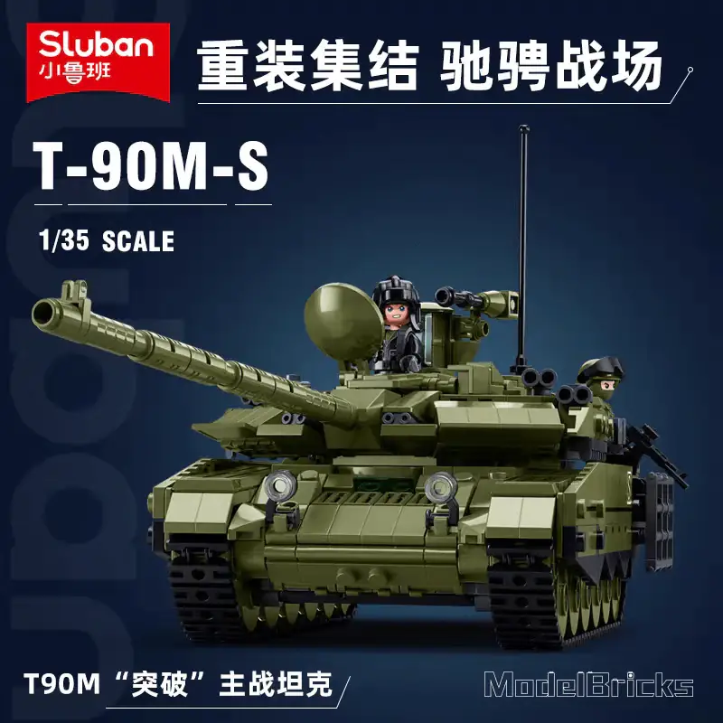 Sluban T-90M Main Battle Tank • Set M38-B1377 • SetDB