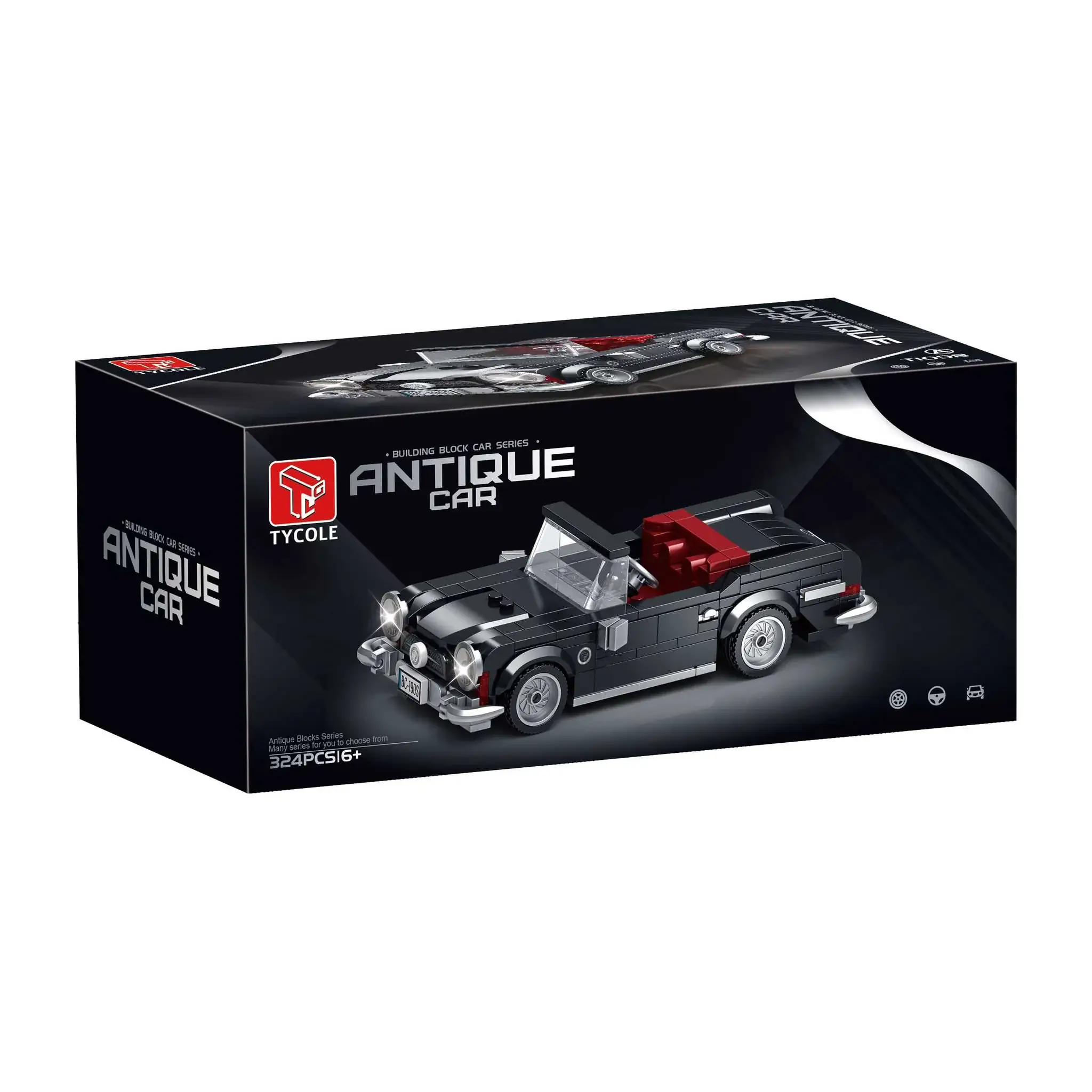 ランキフェルオオニジダイコク　セット① TaiGaoLe Black Antique Car • Set T1098 • SetDB