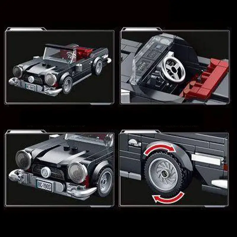 TaiGaoLe Black Antique Car • Set T1098 • SetDB