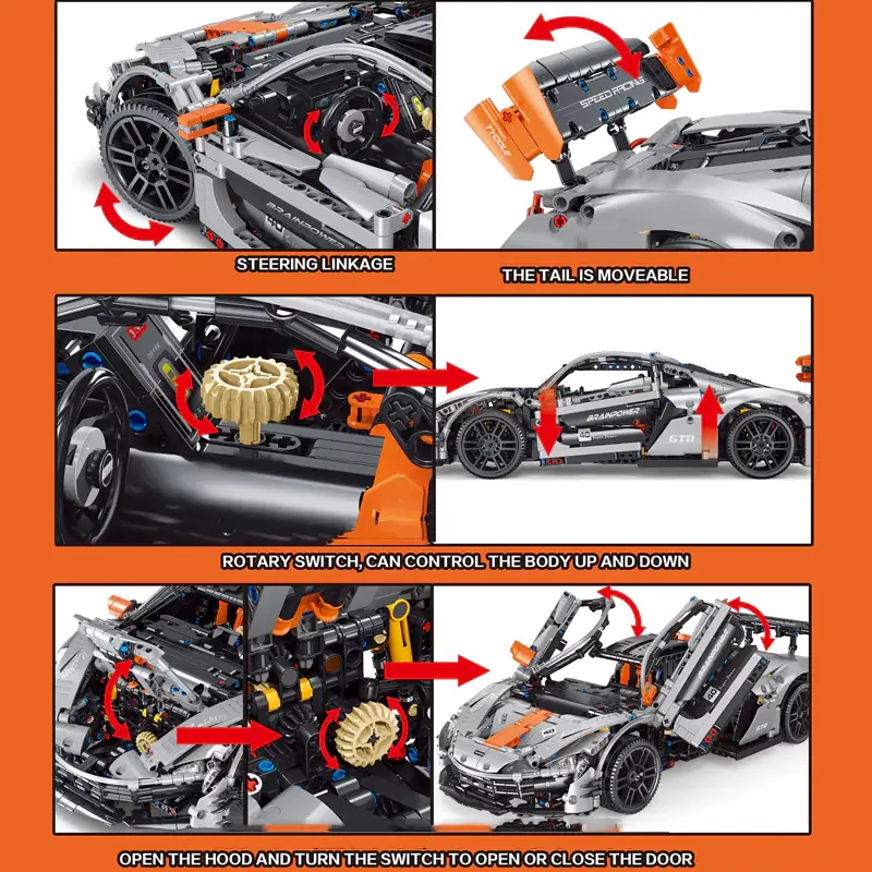 TaiGaoLe P1 GTR • Set T5040 • SetDB • Merlins Bricks