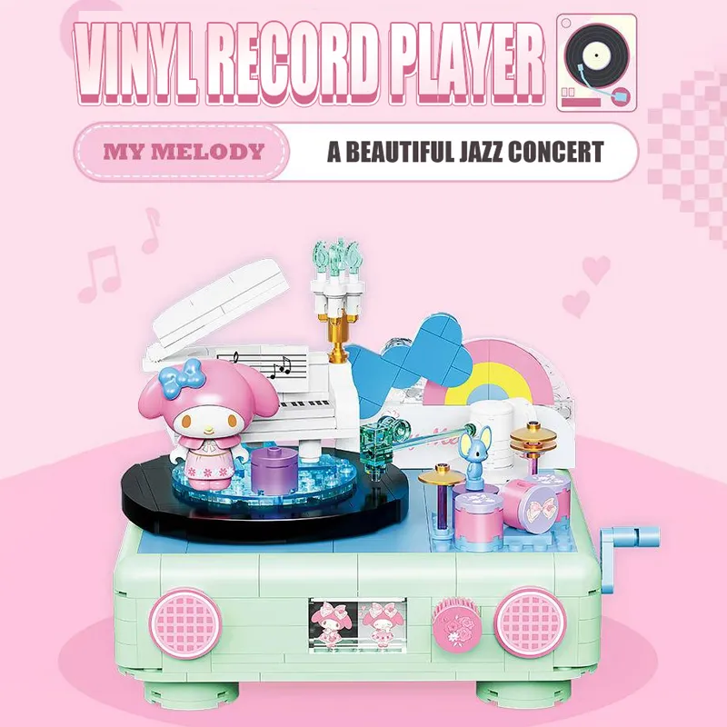 TOP TOY My Melody Vinyl Record Player • Set TC1909 • SetDB