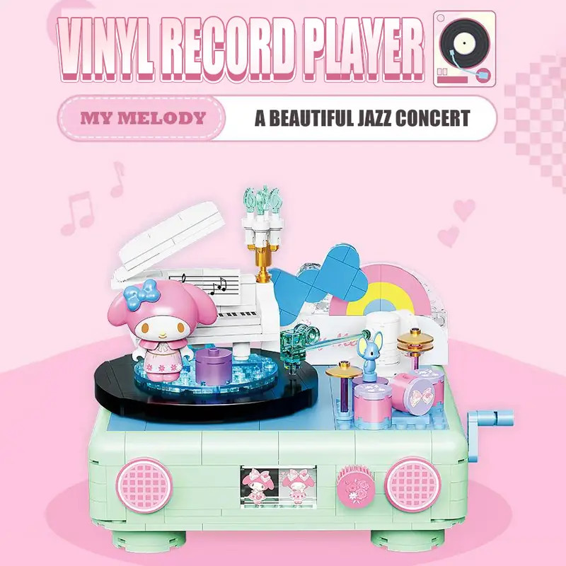 TOP TOY My Melody Vinyl Record Player • Set TC1909 • SetDB