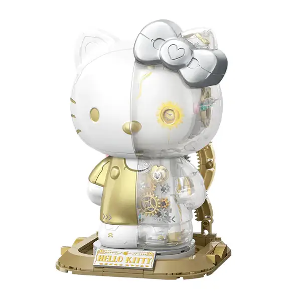 TOP TOY HELLOKITTY ホワイトゴールデンフィギュア キティ TOP TOY Hello Kitty White Golden Big Figure • Set TC2045