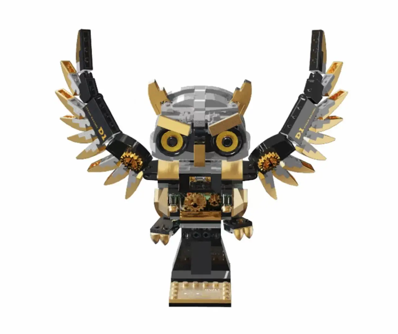 TUOMU Steam Davinci Owl • Set T7003 • SetDB • Merlins Bricks