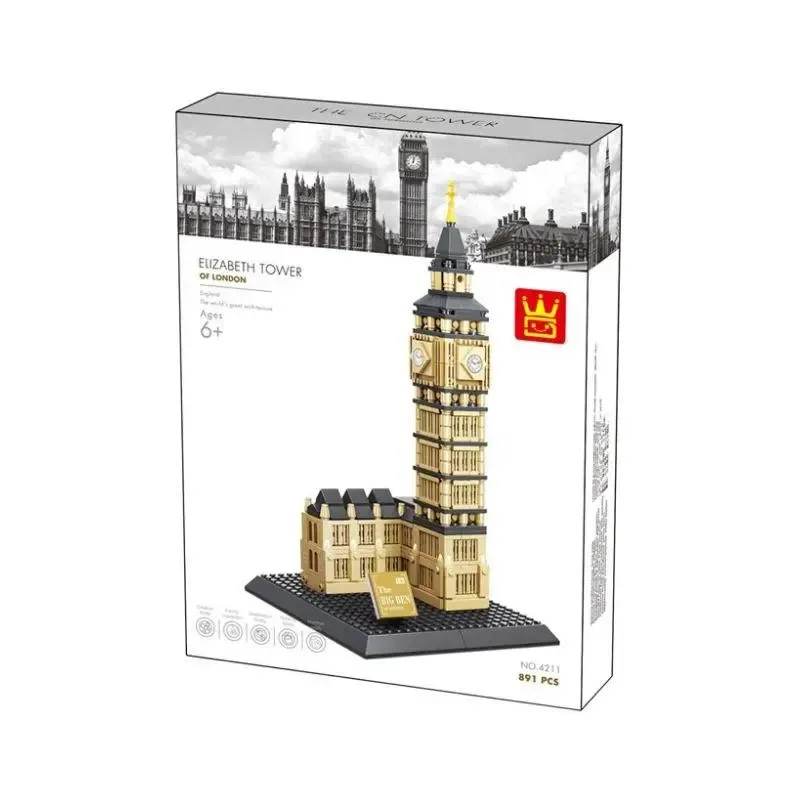 Wange Elizabeth Tower Big Ben of London • Set 4211