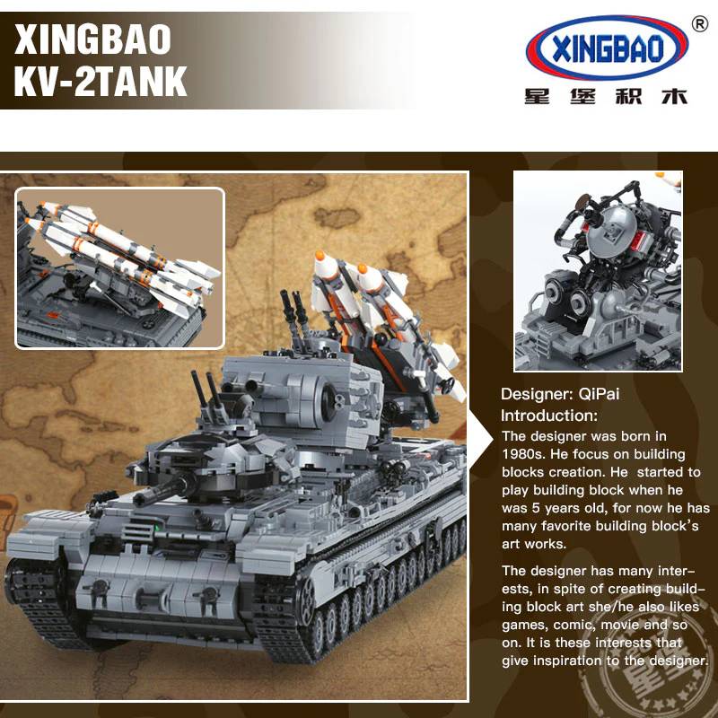 The KV-2 Tank (XB-06006) — Prix et comparaison | Brick Broker