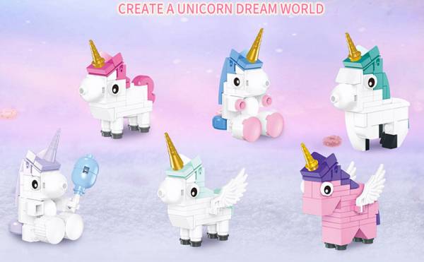Xingbao Unicorns Set of six different figures
