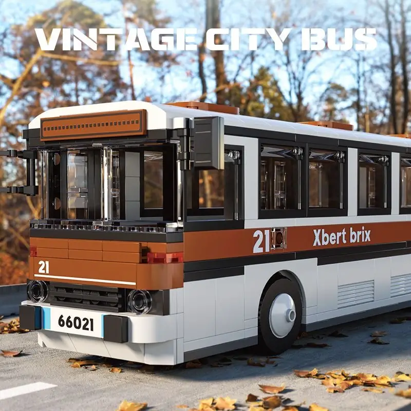 Xbert Vintage City Bus • Set 66021 • SetDB • Merlins Bricks