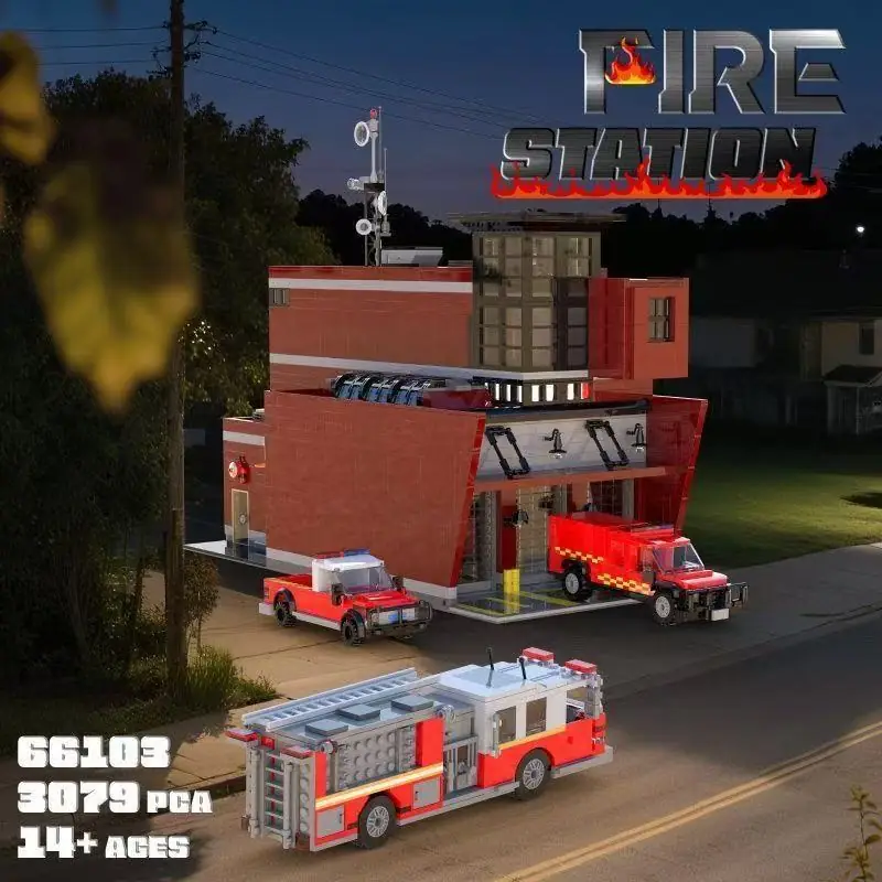 Xbert Fire Station • Set 66103 • SetDB • Merlins Bricks