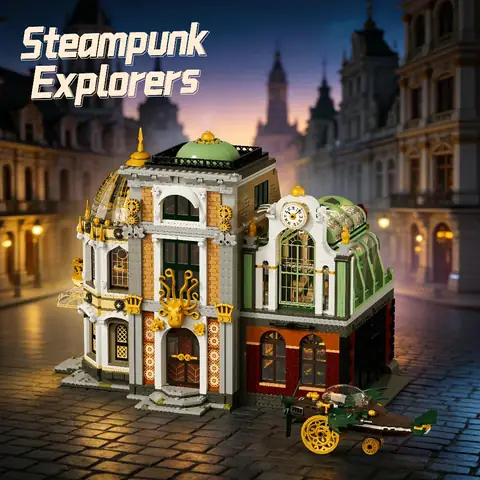 Mould King Steampunk Cube Clock • Set 10180 • SetDB