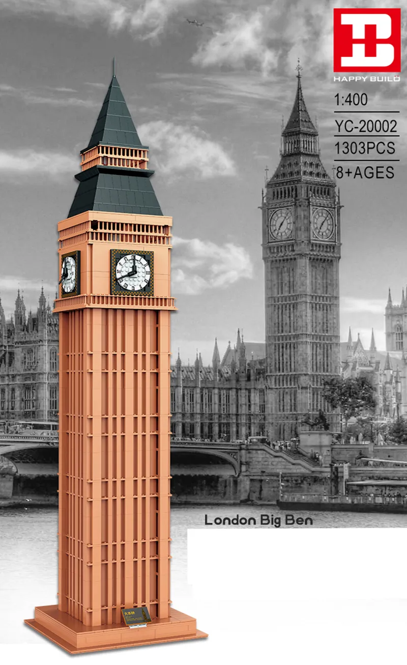 Xinyu Happy Build London Big Ben • Set YC-20002 • SetDB