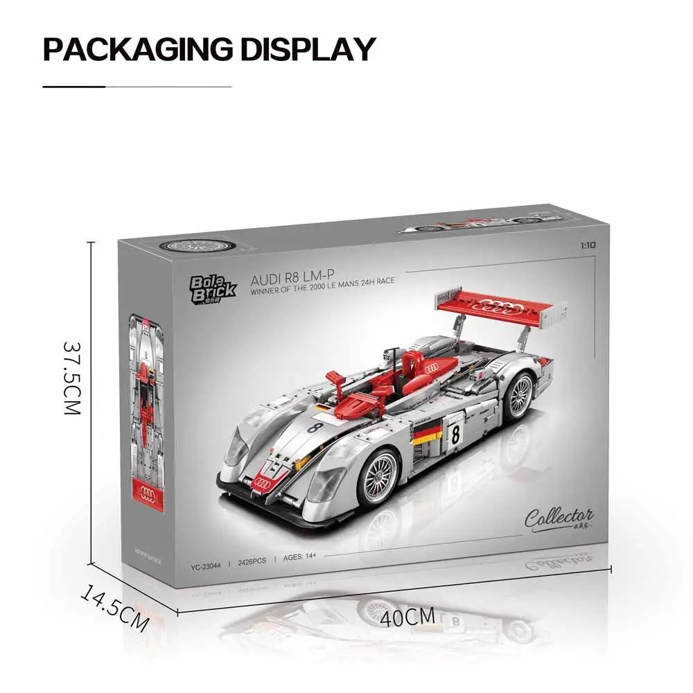 Xinyu Happy Build Audi R8 LM-P • Set YC-23044 • SetDB
