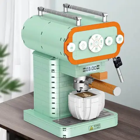 ZHEGAO Modern Coffee Machine • MINI BLOCKS • Set 01008