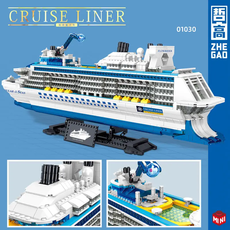 ZHEGAO Cruise Liner • MINI BLOCKS • Set 01030 • SetDB