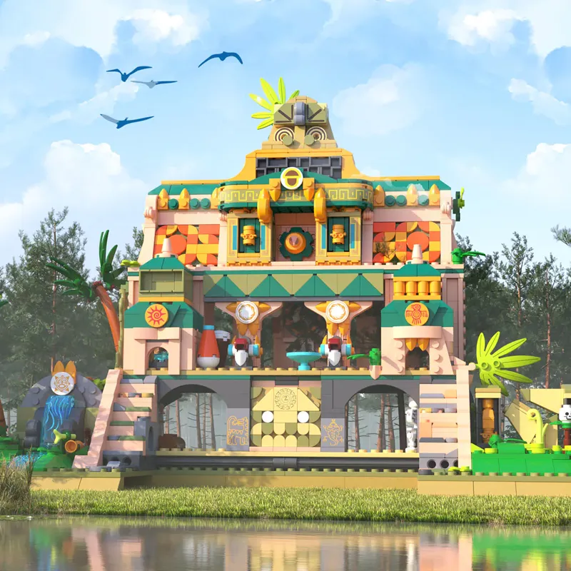 玉山作 極上 人物置物 509g 東キ7-0901☆2F ZHEGAO The Lost Temple • MINI BLOCKS • Set 612022 • SetDB