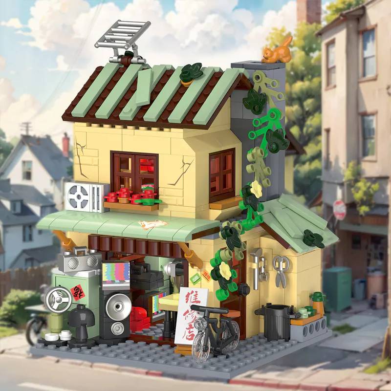 ZHEGAO Lao Li repair shop • MINI BLOCKS • Set 612040 • SetDB