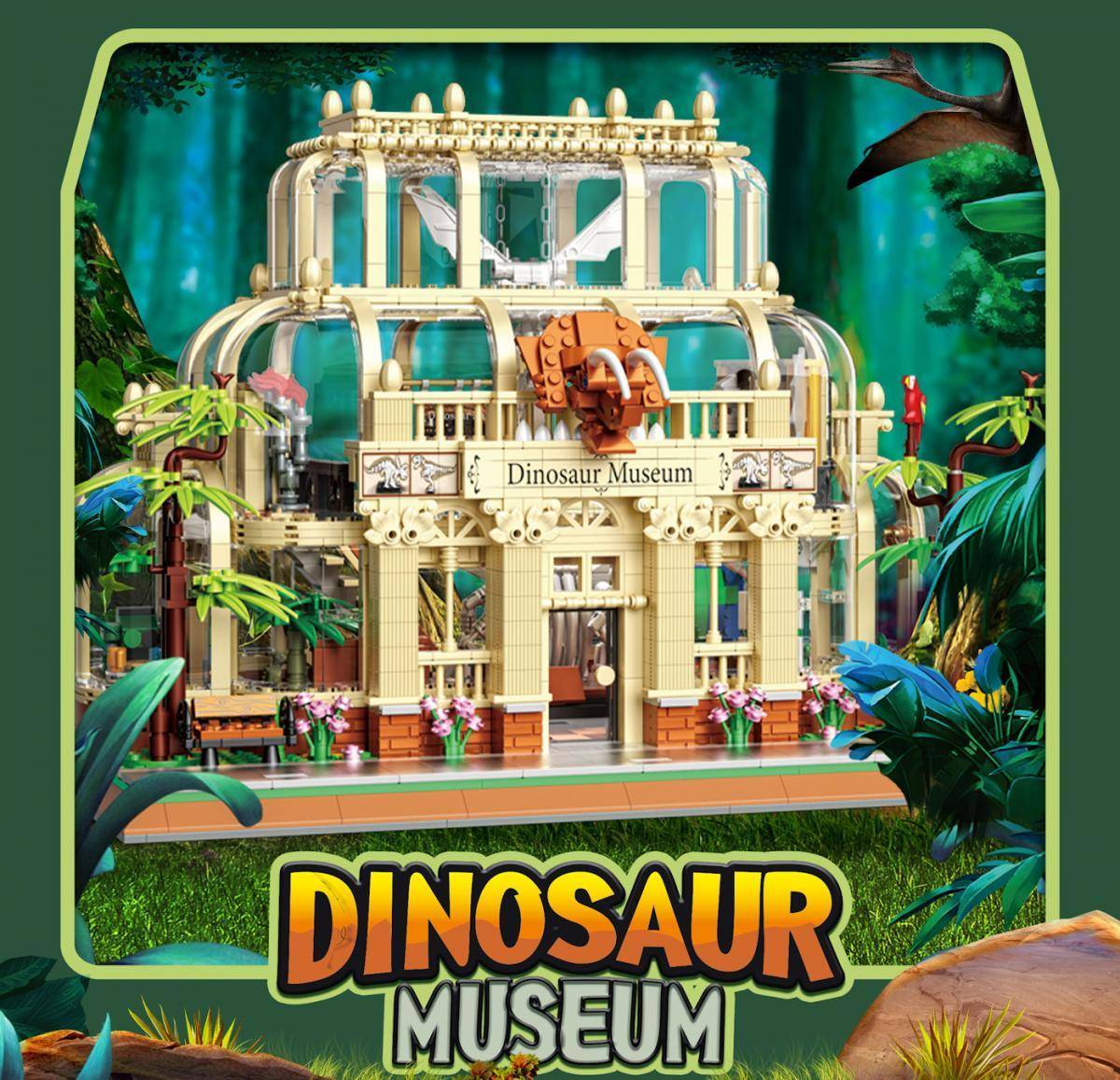 ZHEGAO Dinosaur Museum • MINI BLOCKS • Set 613000 • SetDB