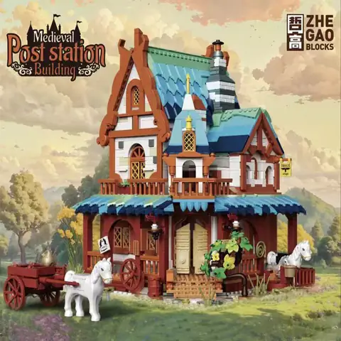 ZHEGAO Street View Of Flower Shop • MINI BLOCKS • Set 613021
