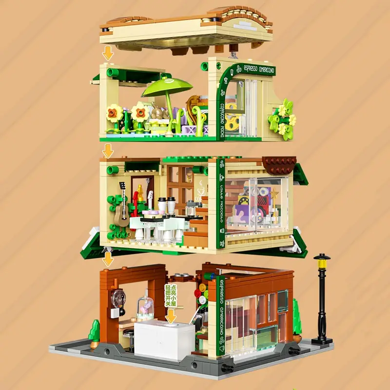 ZHEGAO Jime Cafe • MINI BLOCKS • Set 613034 • SetDB